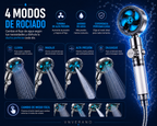 Cabezal de Ducha Turbo 360° de Alta Presión con Filtro Ahorrador de Agua